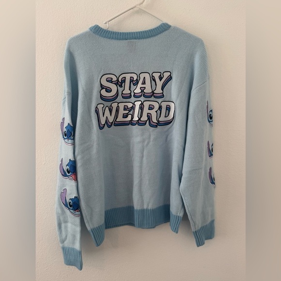 Her Universe Disney Lilo & Stitch Stay Weird Skimmer Cardigan NWT Size Large - Picture 1 of 13